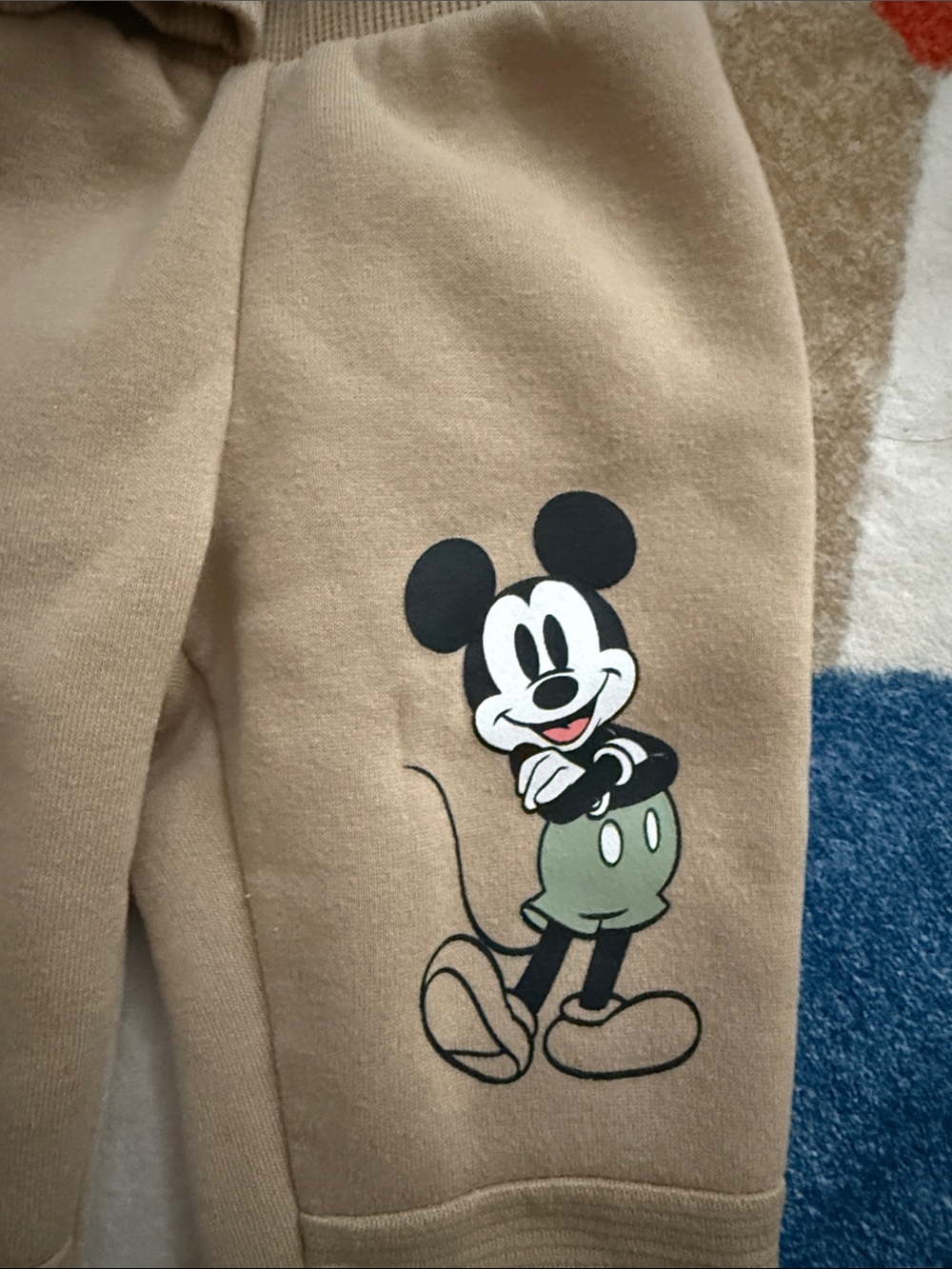 Disney Kids Beige Mickey Mouse Matching Set - Picture 2 of 5